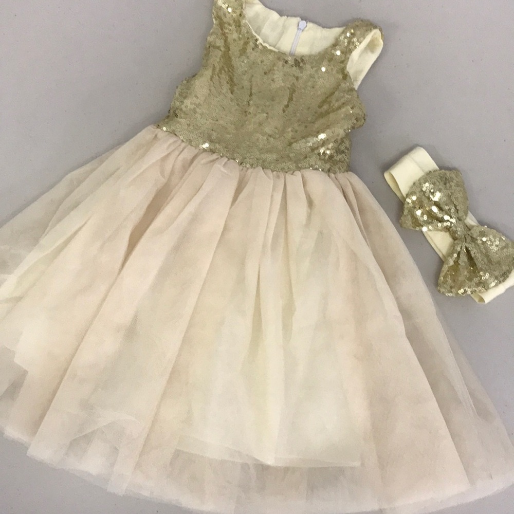 Little Girls Sequence Dress (E5)